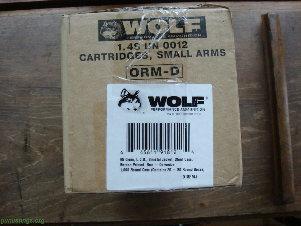 Ammo CASE OF WOLF PERFORMANCE 9X18 AMMO-1,000 ROUNDS