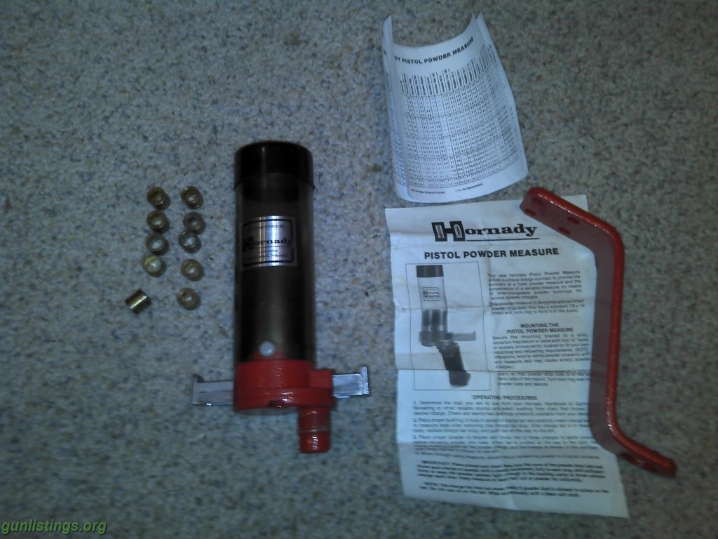 Ammo Hornady Pistol Powder Measure