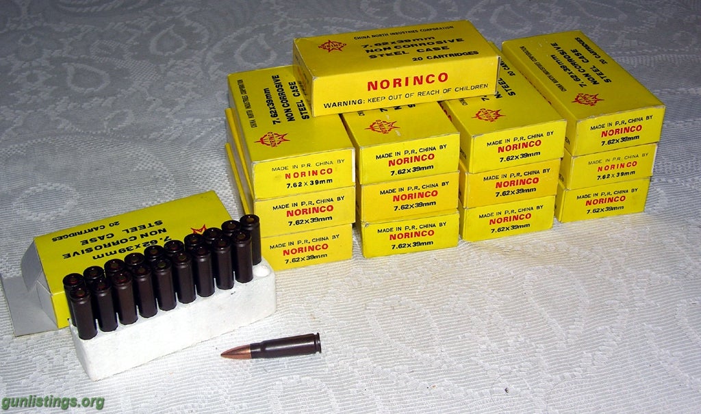 Ammo Norinco 7.62 X 39 Mm AP Ammo