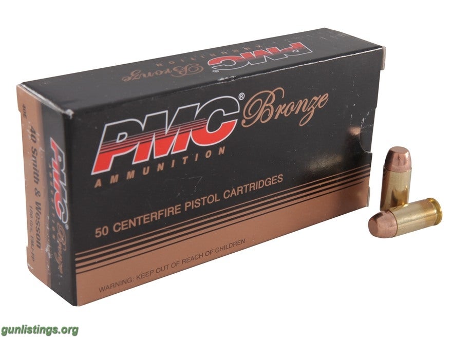 Ammo PMC AMMO 40SW 180GR. FMJ-FP 50-PACK