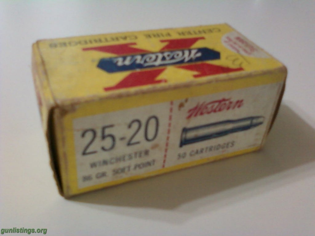 Ammo Vintage Western Ammo 25-20