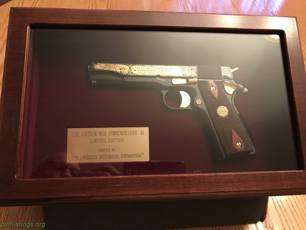 Collectibles Vietnam Collector's Gold Plated Colt 45