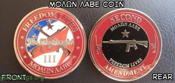 Misc ÎœÎŸÎ›Î©Î Î›Î‘Î’Î• Challenge Coins