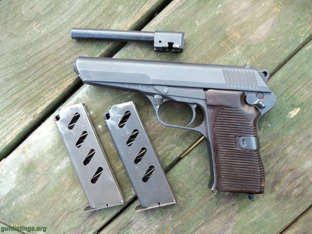 Pistols 7.62x25 CZ52 W/9mm Conversion 2 Mags And Holster