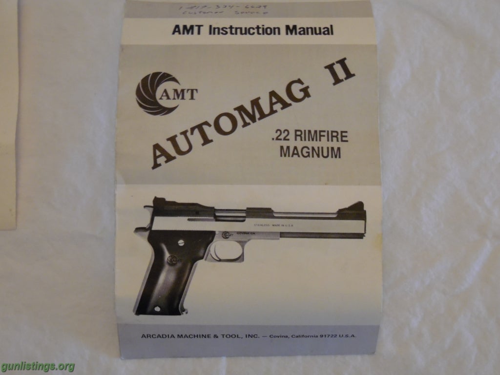 Pistols AMT AutoMag II Magazine X 2