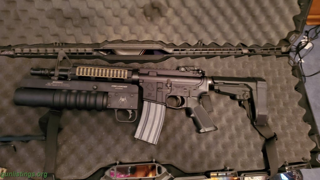 Pistols AR15 Pistol With Launcher 37mm