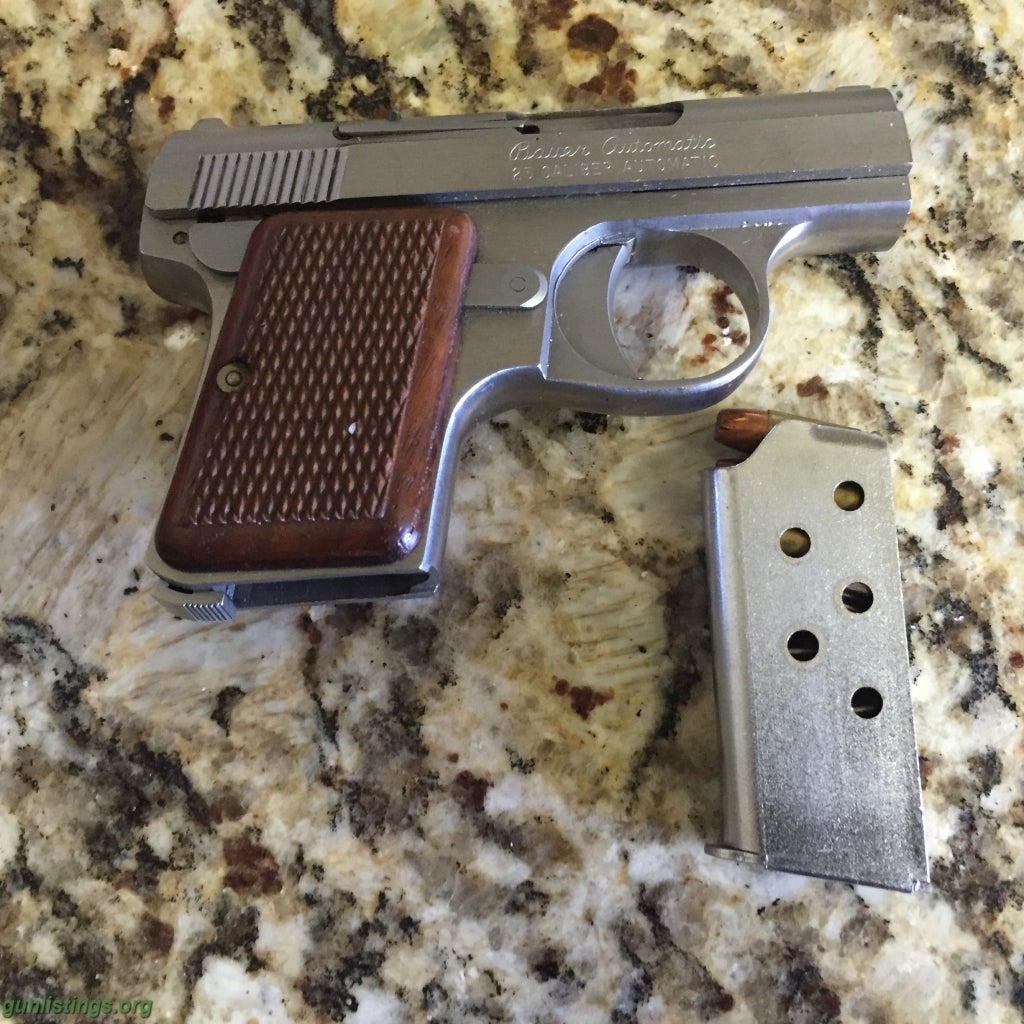 Pistols BAUER AUTOMATIC .25 CALIBER POCKET PISTOL