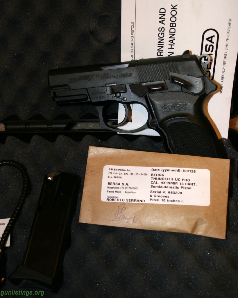 Gunlistings.org - Pistols Bersa Thunder Ultra Compact Pro