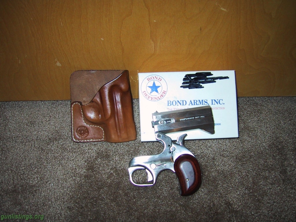 Pistols BOND ARMS SNAKE SLAYER .45/.410 WITHE LEATHER HOLSTER