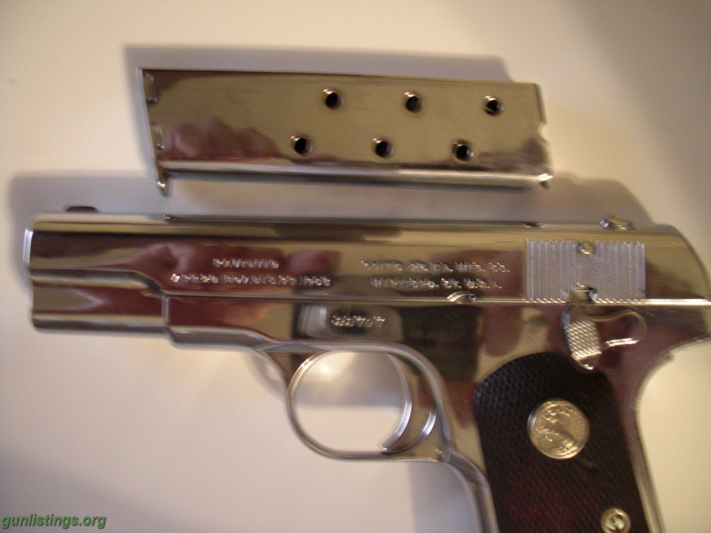 Pistols COLT 1908 ( NICKEL, 380 ACP)