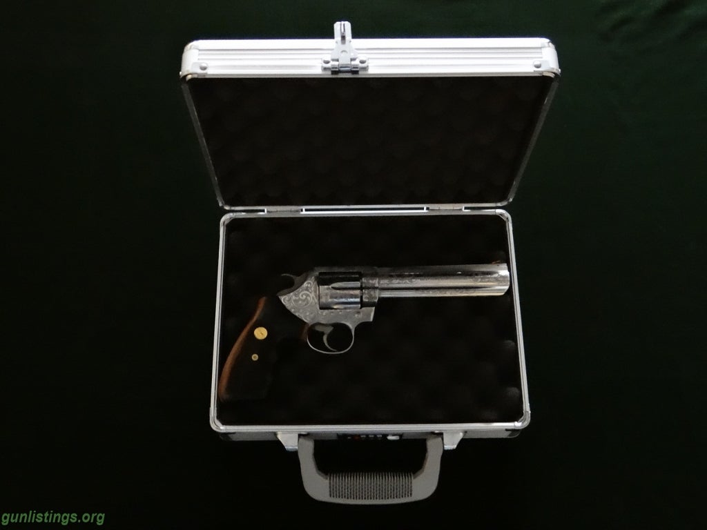 Pistols Colt King Cobra Engraved Revolver