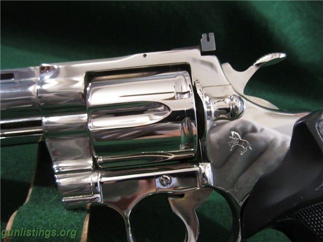 Pistols Colt Python 8'' Nickel Target NIB Penny Start