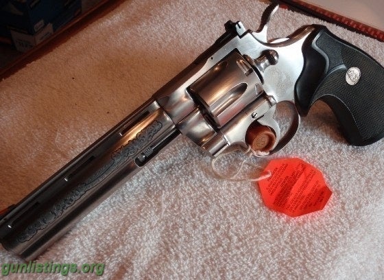 Pistols Colt Python, Silver Snake, 6, STS