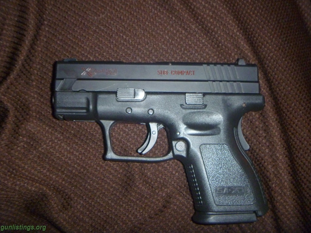 Pistols Custom Springfield XD 40 Sub Compact