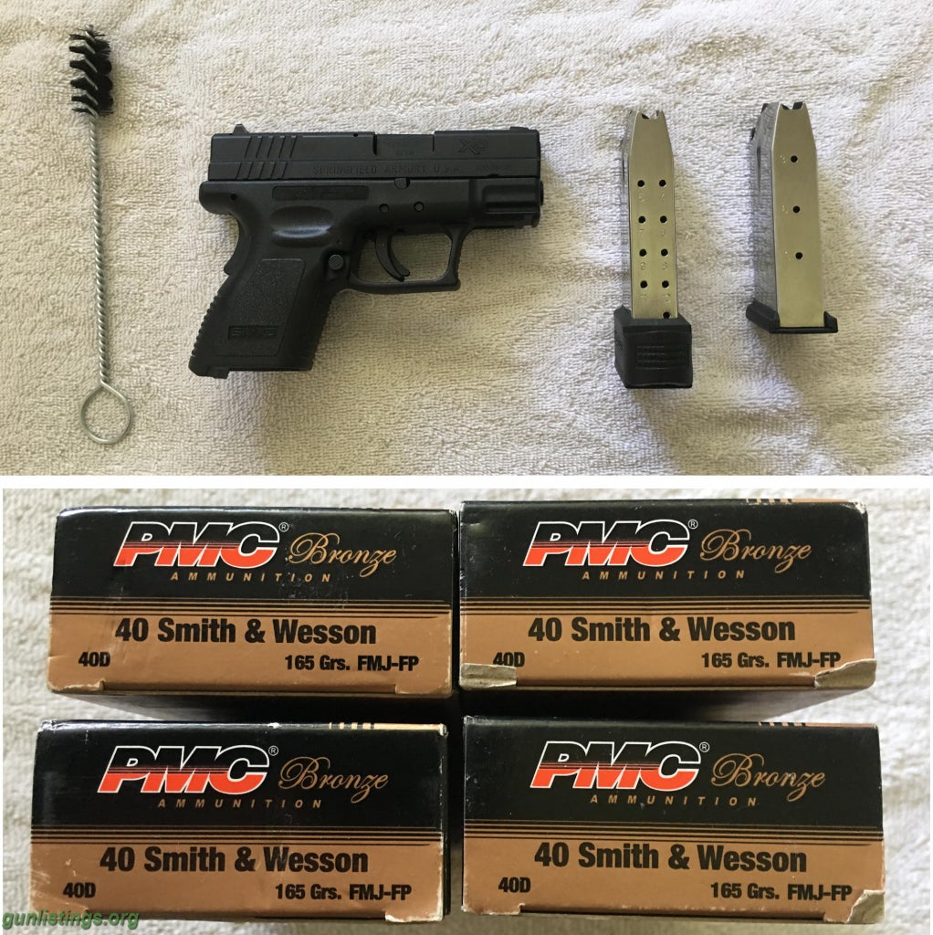 Pistols For Sale: Springfield XD-40 Sub-compact NEVER FIRED + A