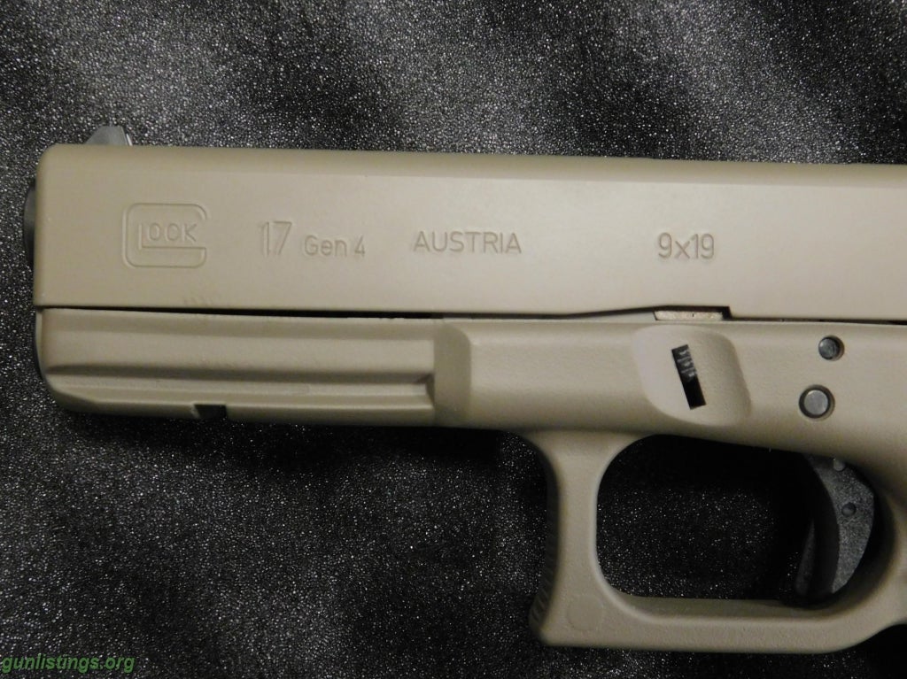 Pistols Glock 17 Gen4 Elite Earth Cerakote 9mm 4.49