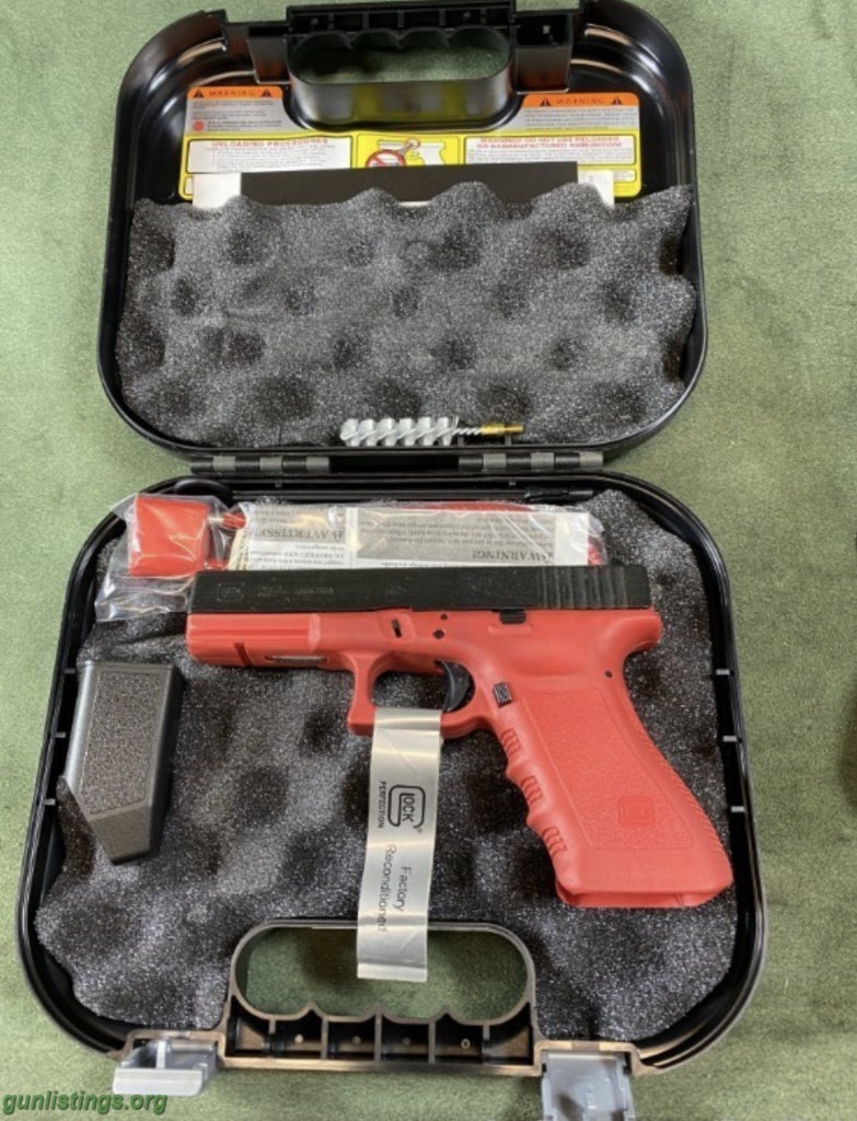 Pistols Glock 22P Red Trainer VERY RARE! + Case