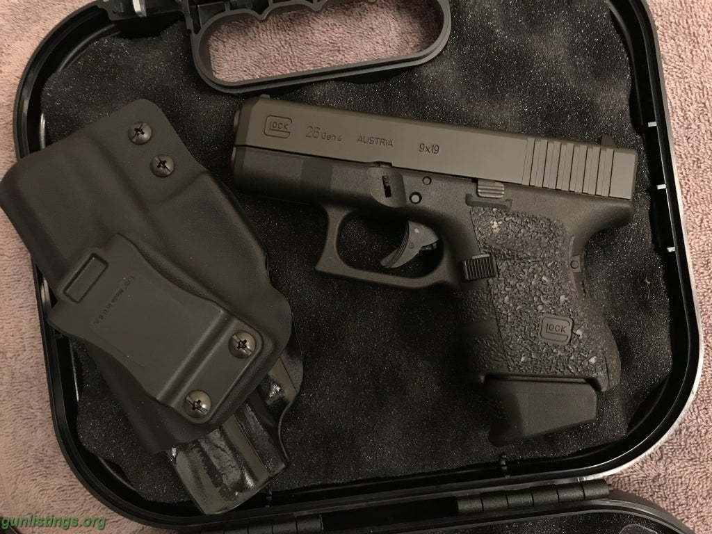 Pistols Glock 26 Gen 4 Like New, With Extras!