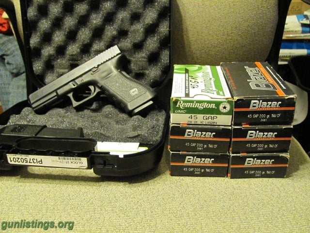 Pistols Glock 37 45GAP W/ 257 Rds Ammo