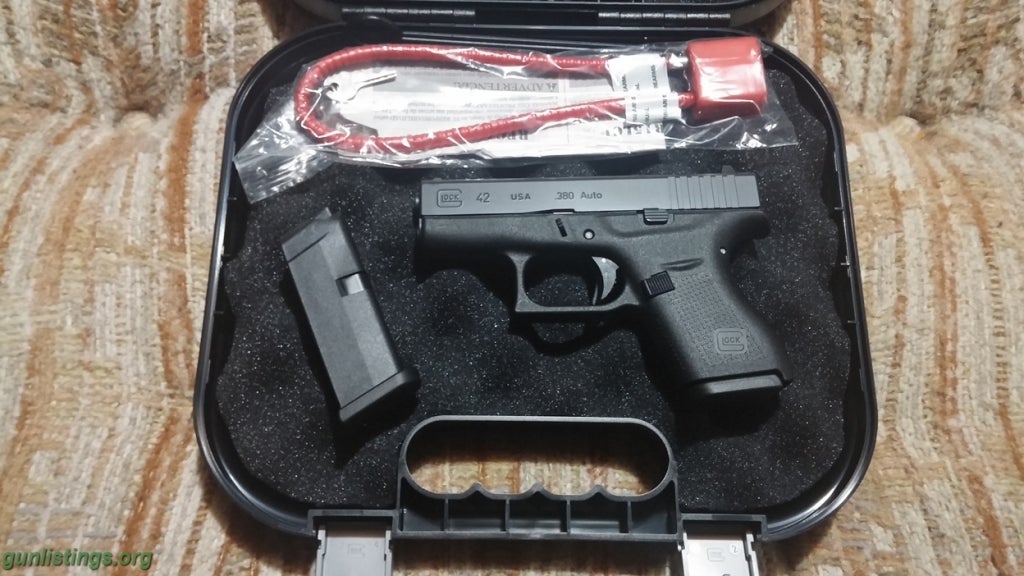 Gunlistings.org - Pistols Glock 42 .380 ACP - New In Box! Current Revision