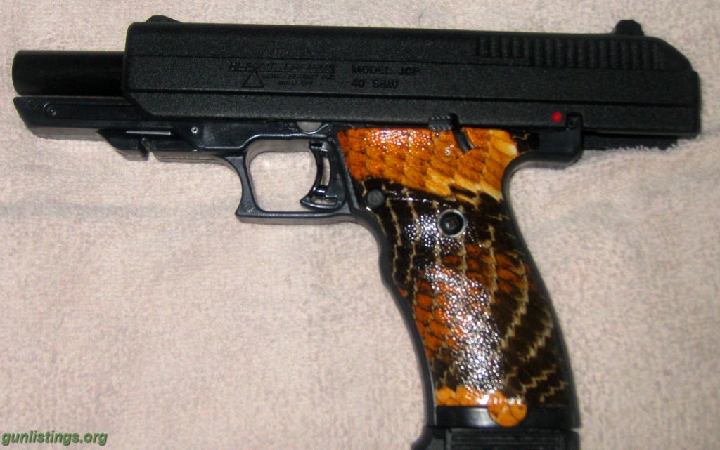 Pistols Hi-Point 40 Cal With Custom Grips