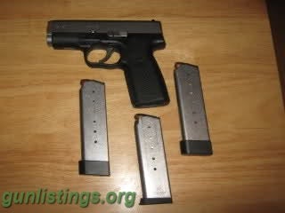 Pistols Kahr CW45 W/ 3 Factory Mags.