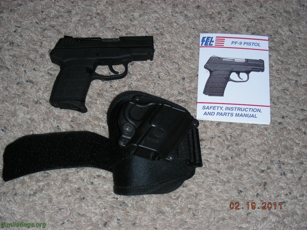 Pistols Kel-Tec PF-9 W/Ankle Holster