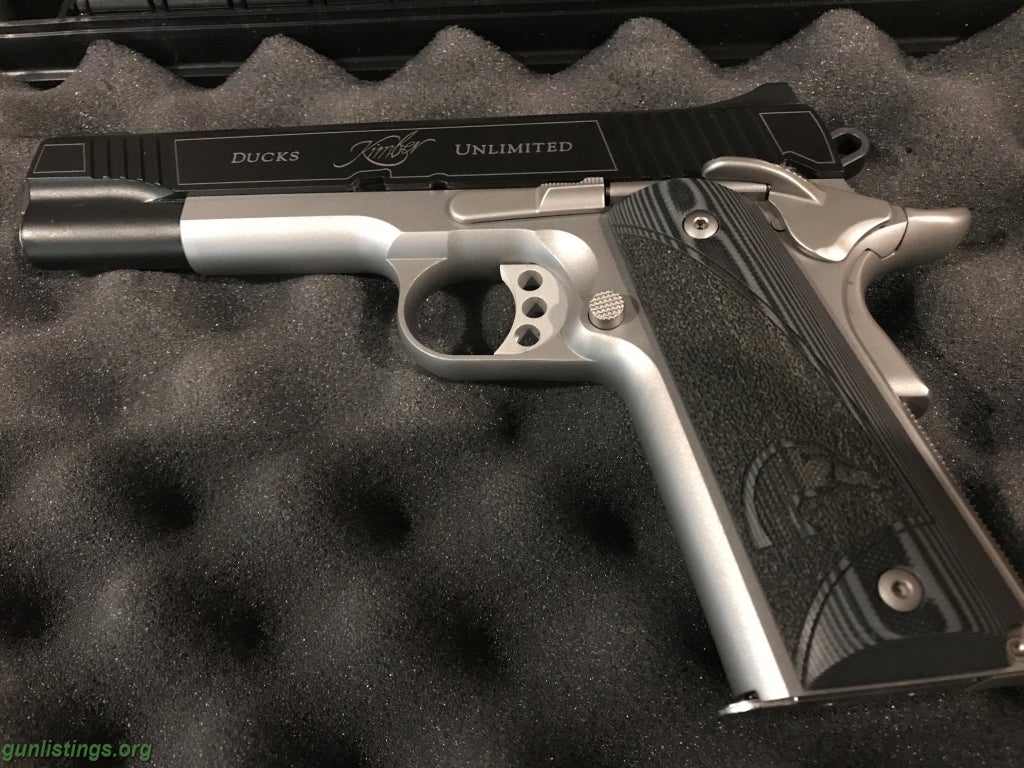 Pistols NEW Kimber 1911 .45 StainlessTwo Tone Ducks Unlimited