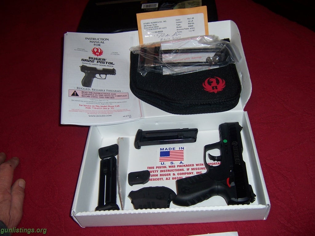 Pistols New Ruger SR 22