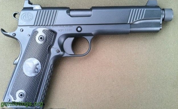 Pistols Nighthawk Custom AAC 1911 Threaded Barrel .45 ACP $2100