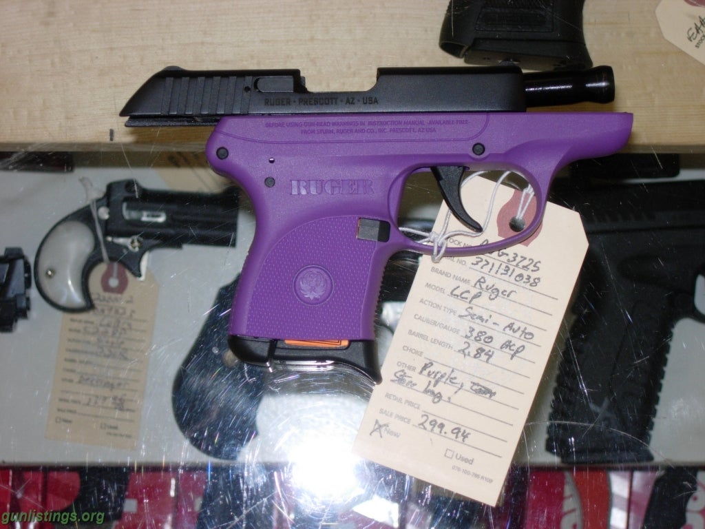 Pistols Ruger LCP 380 Purple