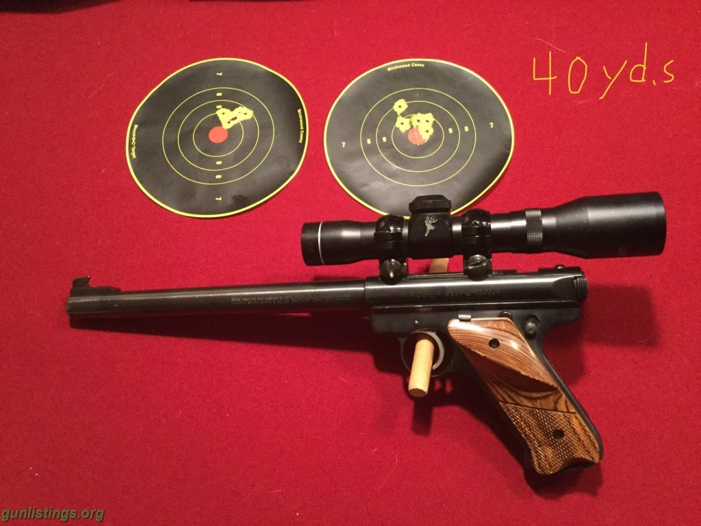 Pistols Ruger Mark Ll Target  10â€ Barrel & Scope