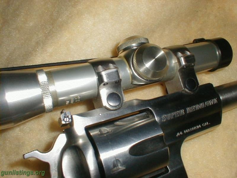 Pistols Ruger Super Redhawk, Nikon Scope