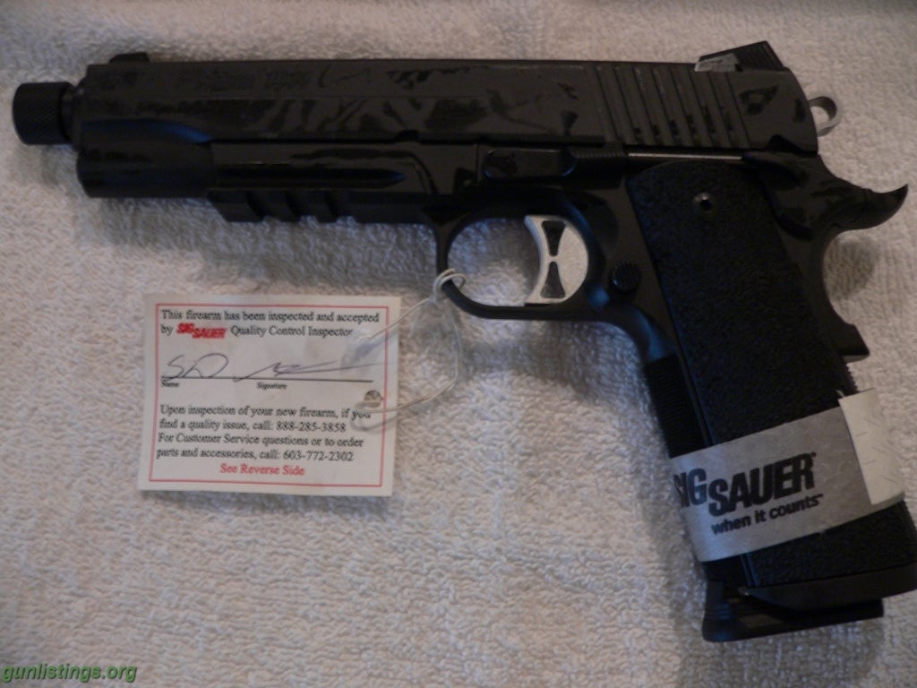 Pistols Sig Sauer 1911 Tac-Ops W/ Threaded Barrel