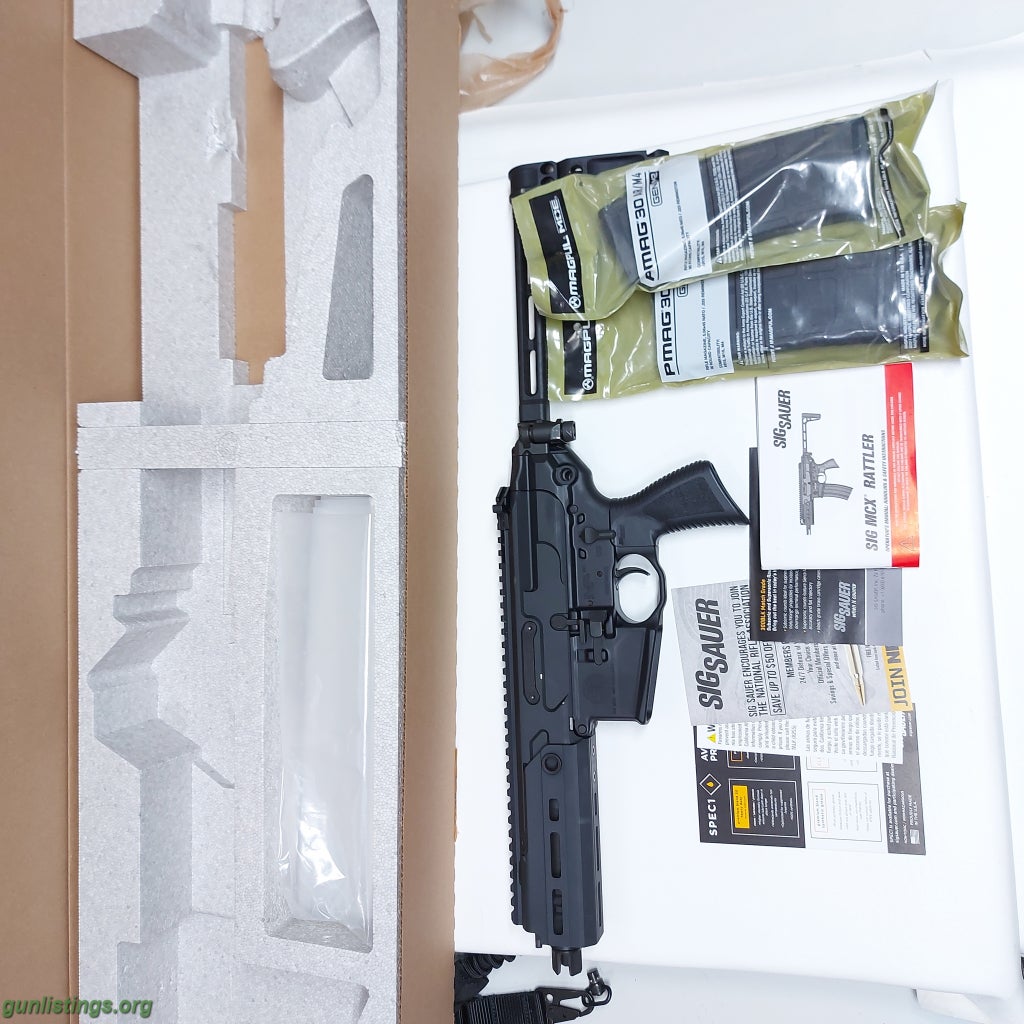 Pistols Sig Sauer MCX Rattler 5.56 Pistol W/Tailhook Brace