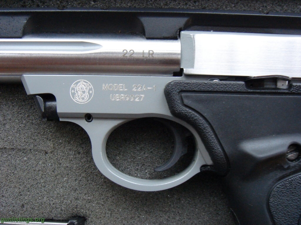 Pistols SMITH &WESSON 22A-1 STAINLESS STEEL .22 Target Pistol