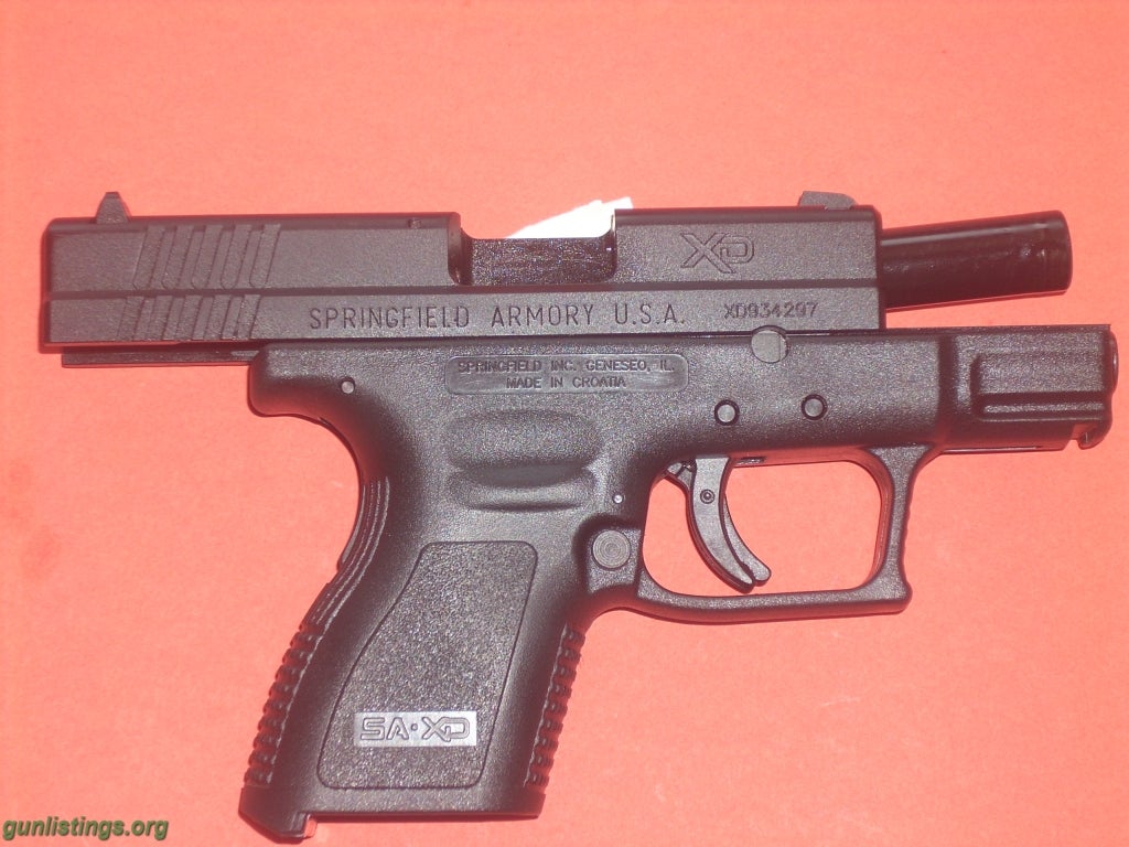 Pistols Springfield XD9 X-Treme Duty Sub Compact 9MM 3.1