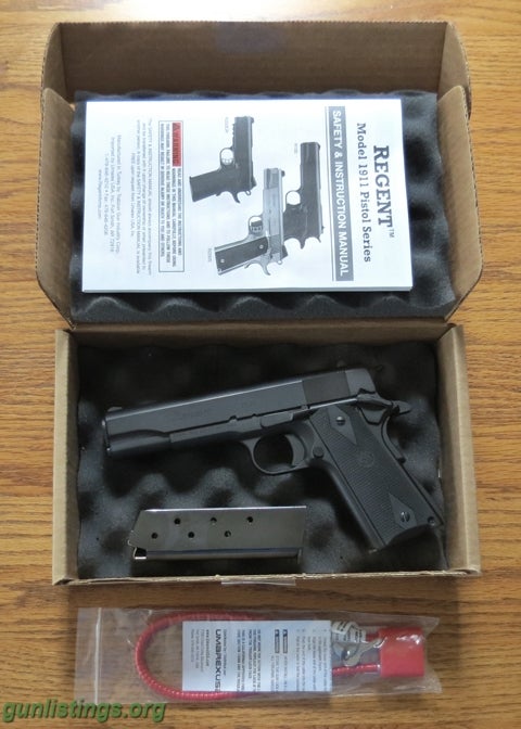 Pistols Umarex Regent R100 1911-A1 .45ACP Pistol LNIB