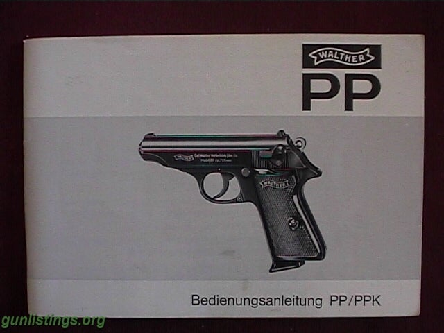 Pistols Walther PP 9mm Kurz