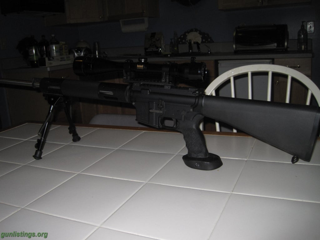 Rifles Bushmaster Varmint Rifle, Bull Barrel SS AR-15 223 AR1