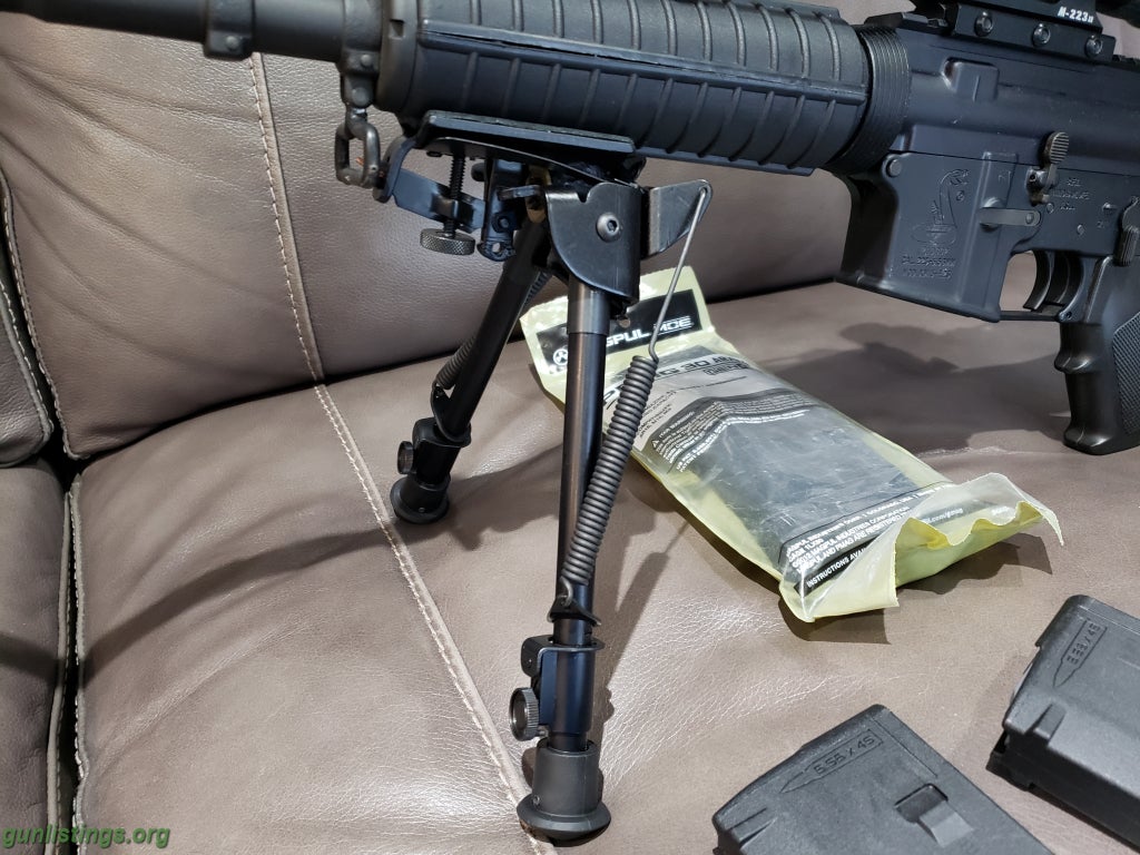 Rifles AR-15 ,Nikon Scope,bipod,6 Mags