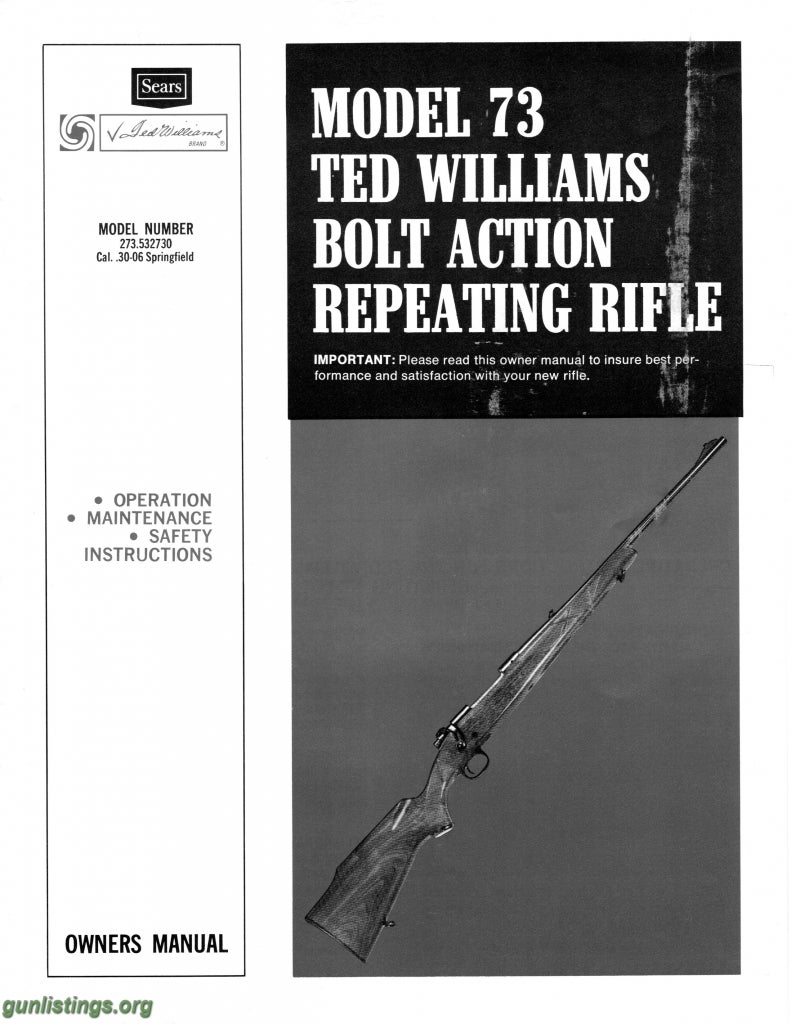 Rifles Bolt Action Repeating 30-06 Rifle