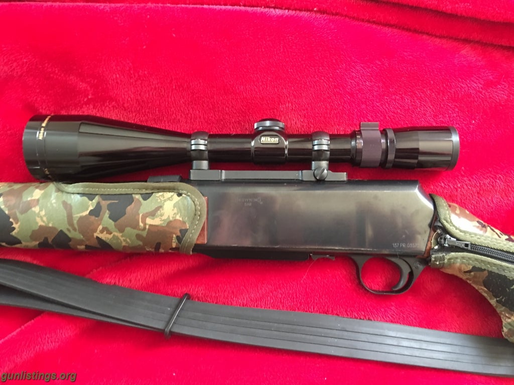 Rifles Browning Bar Rifle With Nikon Monarch Scope