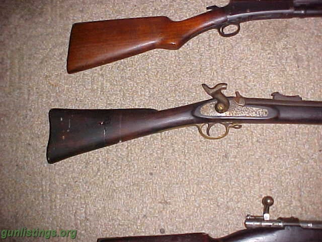 Rifles Civil War Musket Confederate Rough