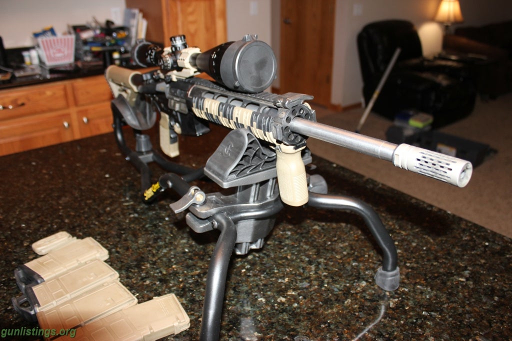 Rifles Custom Built 300 Blackout AR 15 With Scope And Extras