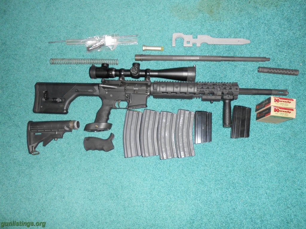 Rifles DPMS AR 15 .223 With Scope And Extra Barrel