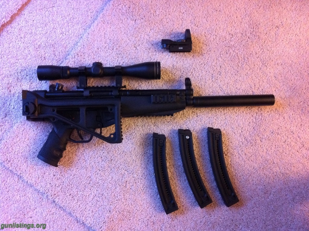 Rifles GSG-5 W Railed Handguard, Folding Stock, Extra Mags And