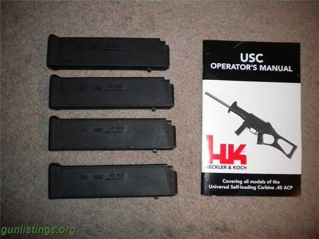 Rifles H&K USC .45ACP Carbine With CMore Sights Red Dot