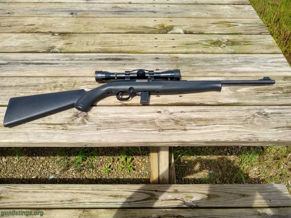 Rifles Mossberg 702 Plinkster Semi Auto .22 W/ Weaver Scope