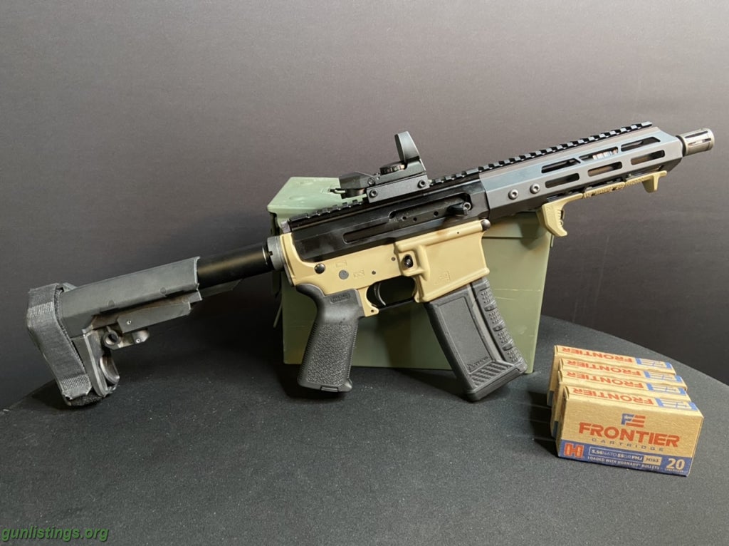 Rifles New AR15 Aero Dark Earth Pistol With Ammo